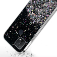 Huse pentru Oppo A15 / A15s, Glittery, negru