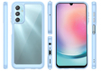 Huse pentru Samsung Galaxy A25 5G, Fusion Hybrid, transparent / albastru + sticlă 9H