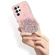 Huse pentru Samsung Galaxy S22 Ultra 5G, Glittery, roz