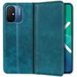 Huse pentru Xiaomi Redmi 12C, Wallet Litchi Leather, verde