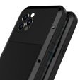 Love Mei Huse pentru iPhone 12 Pro, armored with glass, negru