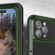 Love Mei Huse pentru iPhone 14 Pro, armored with glass, verde