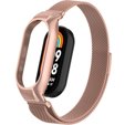 Pasek Bransoleta Milanese do Xiaomi Smart Band 8, Różowy