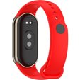 Pasek Silikonowy do Xiaomi Smart Band 8, Czerwony