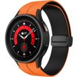 Silikonowy Pasek do Samsung Galaxy Watch 4 / 5 40/42/44/46/45MM PRO, Granatowy / Czerwony