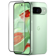 Sticlă călită 3D pentru Google Pixel 9, cadru negru