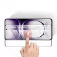 Sticlă călită 3D pentru Oppo Reno 12 Pro, cadru negru