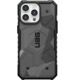 Urban Armor Gear Huse pentru iPhone 15 Pro Max, Pathfinder MagSafe Geo Camo, gri